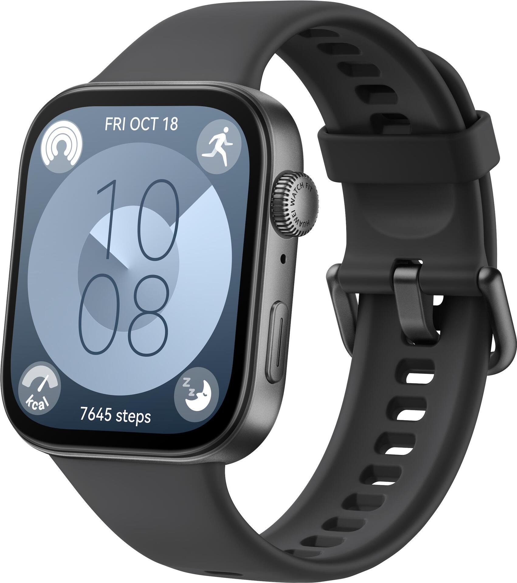 Huawei WATCH Fit 3, Display AMOLED da 1.82, Design ultra sottile, Monitoraggio completo del fitness, Monitoraggio salute 24h, C