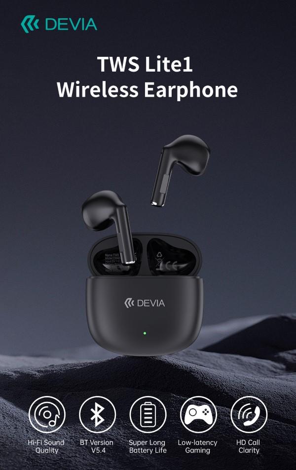 Auricolari TWS EM404 Lite1 Bluetooth 5.4 Neri