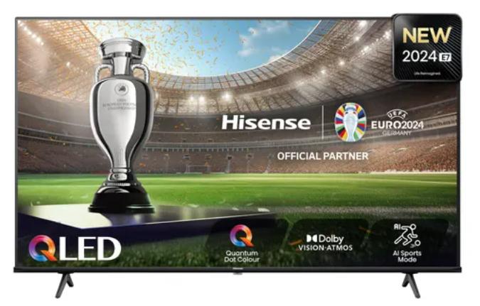 Hisense 65E77NQ TV 165,1 cm (65") 4K Ultra HD Smart TV Wi-Fi Nero 350 cd/mÂ²