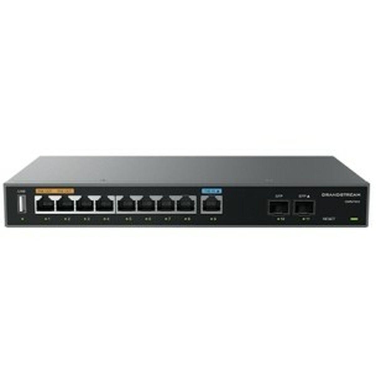 Grandstream GWN7003 - Wired Router, 2x SFP, 9x GbE WAN/LAN, 1x PoE-In, 2x PoE-Out, 2.2Gbps NAT routing, 60K NAT sessions, VPN (