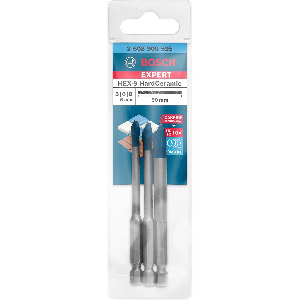 Set di trapani BOSCH Expert Hex-9 Hardceramic 2608900595 ÃƒËœ 5 mm ÃƒËœ 6 mm ÃƒËœ 8 mm 3 Pezzi