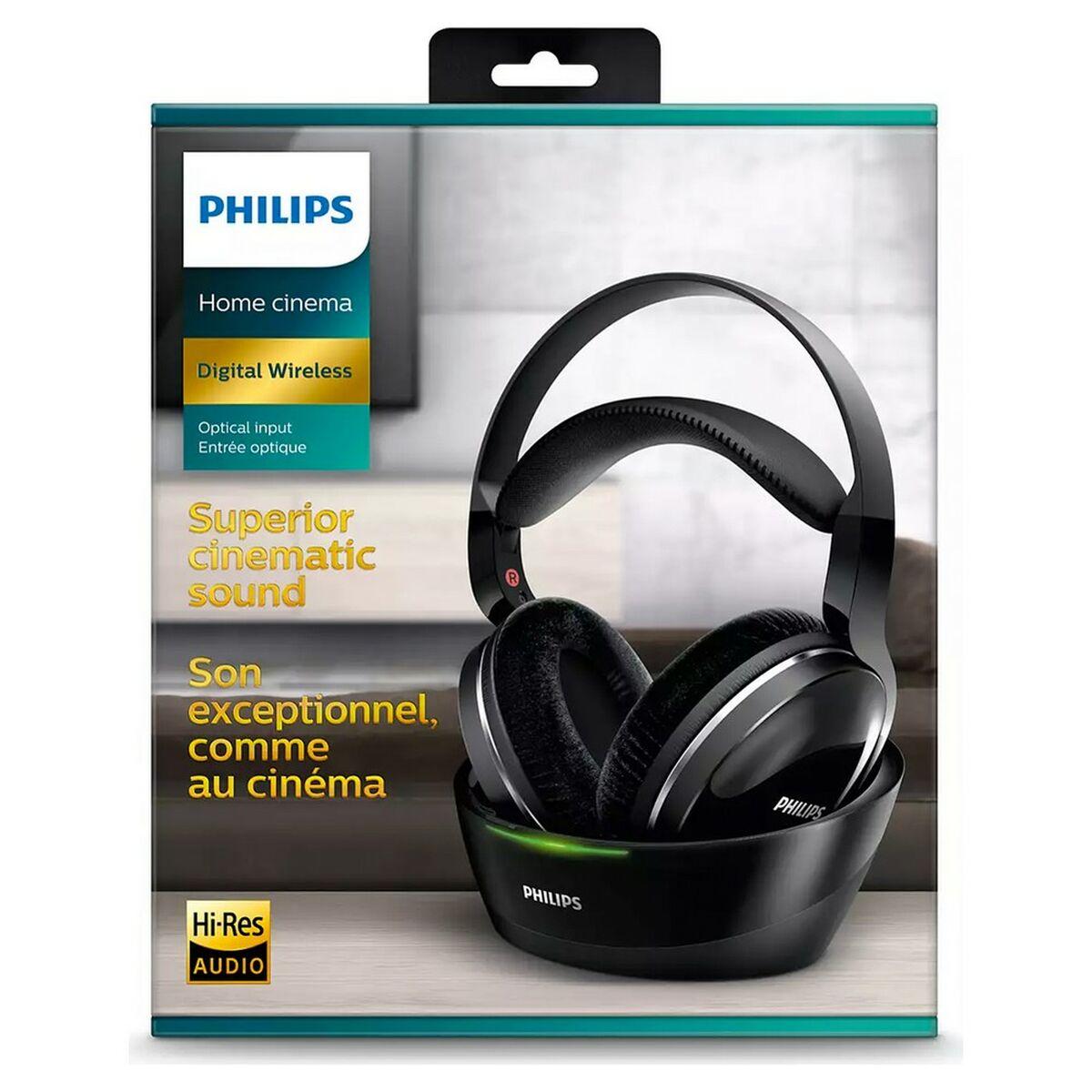Philips SHD8850/12 cuffia e auricolare Cuffie Wireless A Padiglione MUSICA Nero