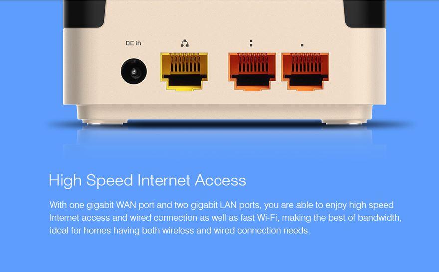 Totolink T10 | WiFi Router | AC1200, Dual Band, MU-MIMO, 3x RJ45 1000Mb/s, 1x USB