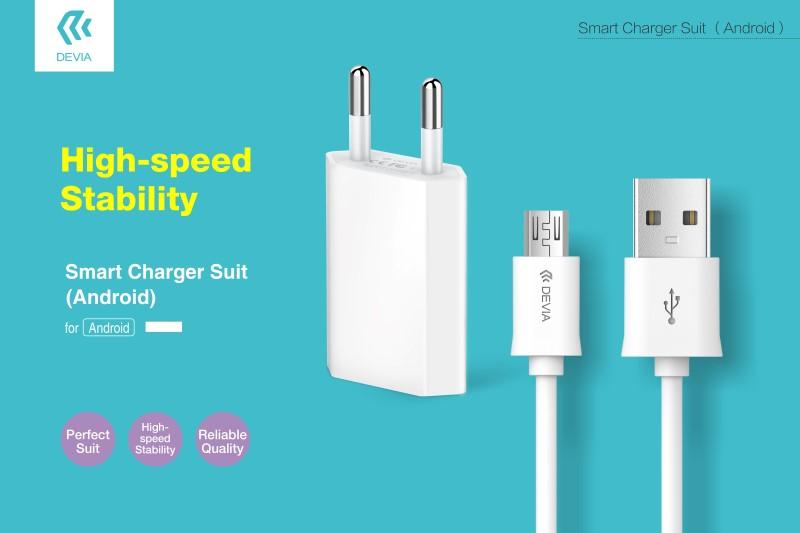 Suit Carica 1 Amper e Cavo Dati Per Android Micro USB
