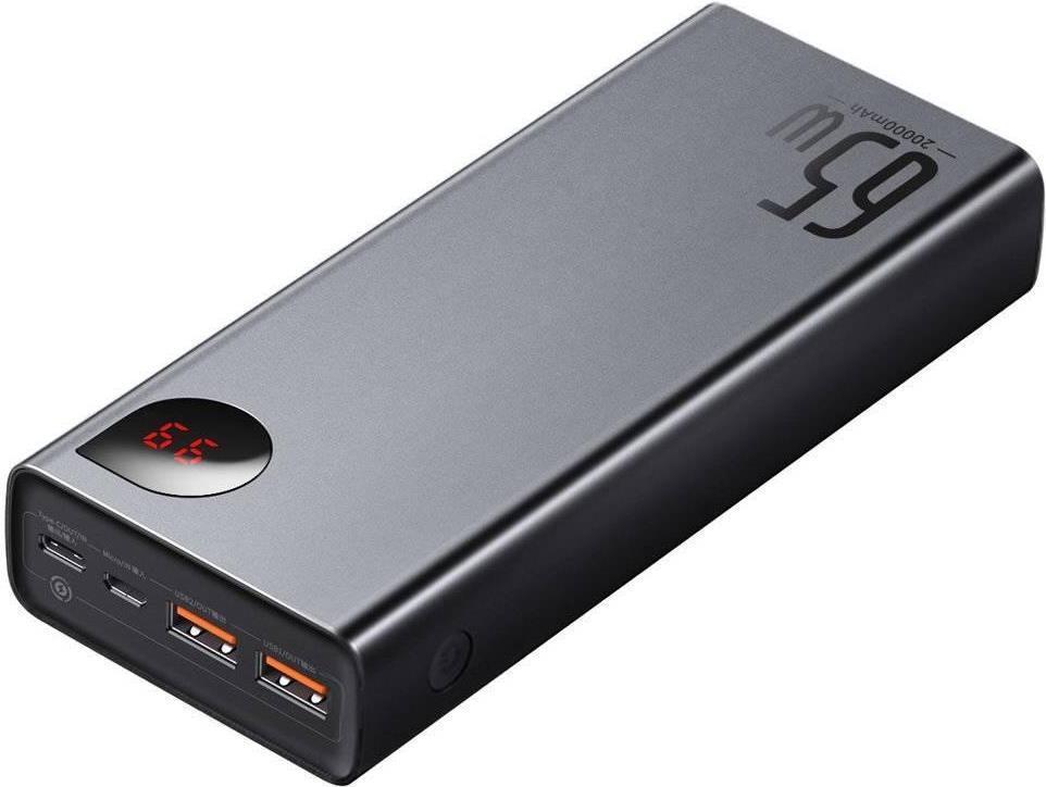Baseus Power Bank Adaman Metal 20000mAh PD QC 3.0 65W 2 x USB USB-C micro USB strano