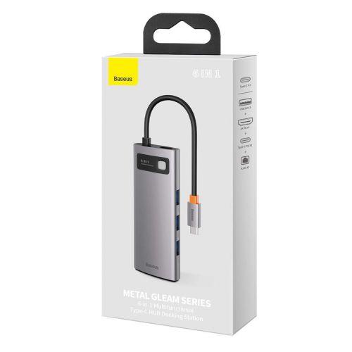 Hub 6w1 Baseus Metal Gleam Series, USB