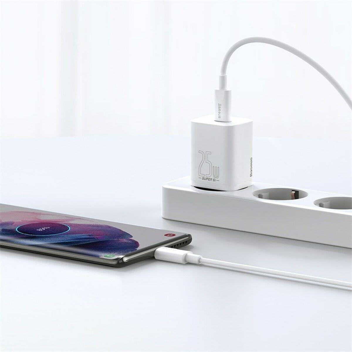 Caricbatterie da Parete Baseus Super Si Bianco 25 W