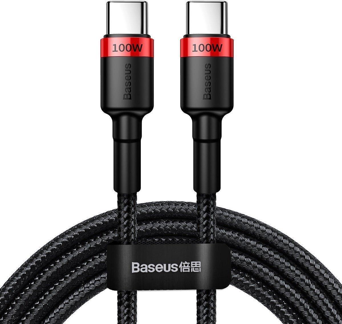 Baseus CATKLF-AL91 cavo USB 2 m USB C Nero (Baseus Cafule USB-C Cable 100W PD2.0 2m - Red - Black)