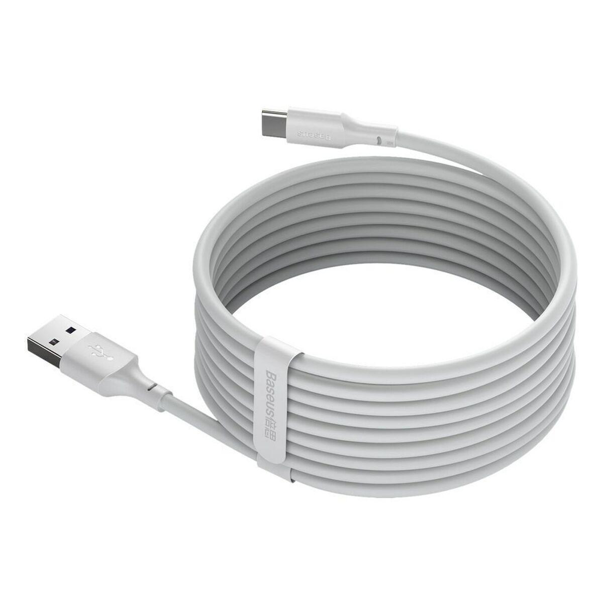 Baseus TZCATZJ-02 cavo USB 1,5 m USB A USB C Bianco (Baseus Simple Wisdom 2x USB-A to USB-C Cable PD 40W, 1.5m - White)