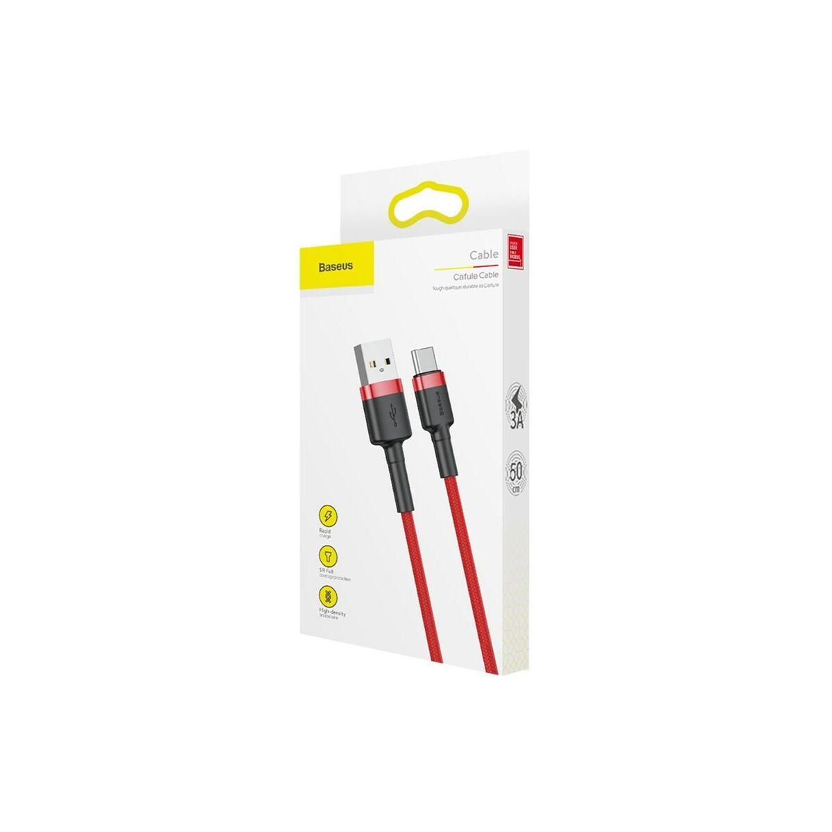 Cavo USB A con USB C Baseus CATKLF-A09 Rosso 50 cm 0,5 m