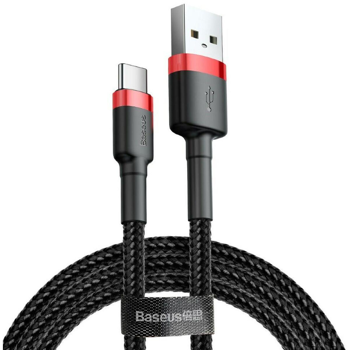 Baseus Cafule cavo USB 2 m USB A USB C Nero Rosso