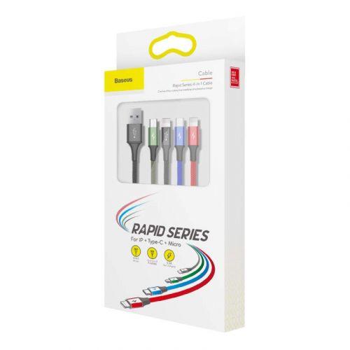 Baseus Rapid Series 4-i-1 USB-C, 2xLig