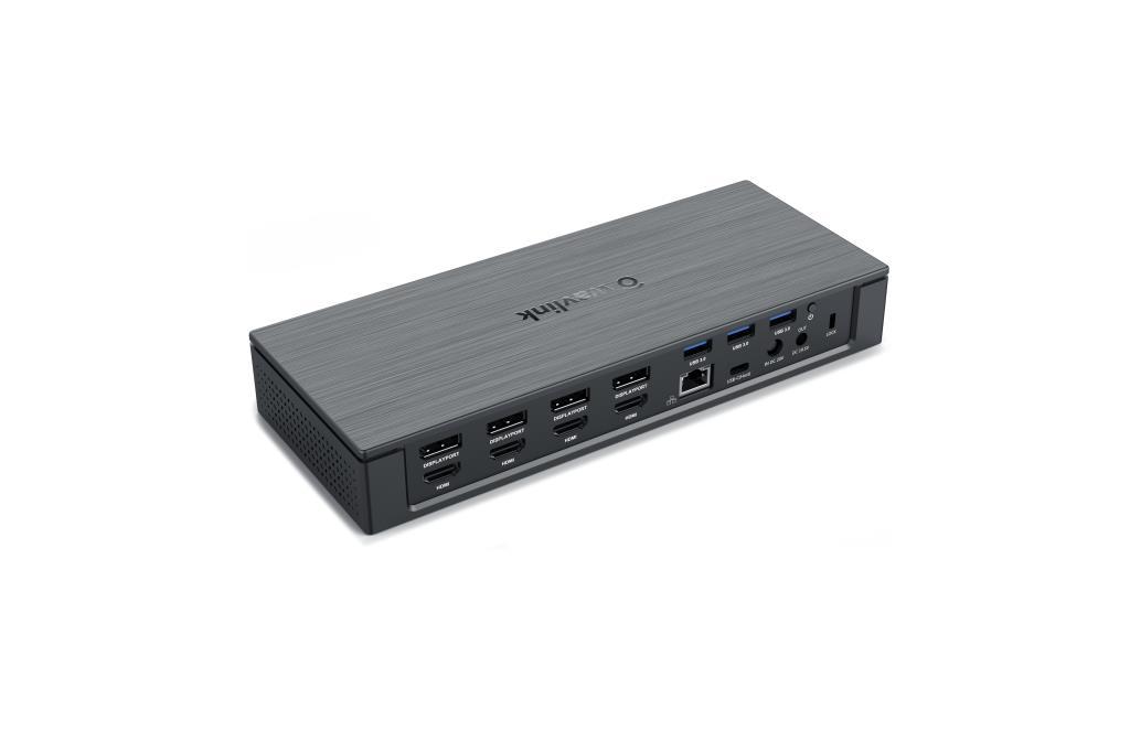 Dock USB type C vers 4*USB3.1 type A, 2*USB-C, 4*DP 4K/60Hz, 4*HDMI 4K/60Hz, 1*Giga Lan, 1*Audio In/Out, 1*SD/MicroSD reader, A