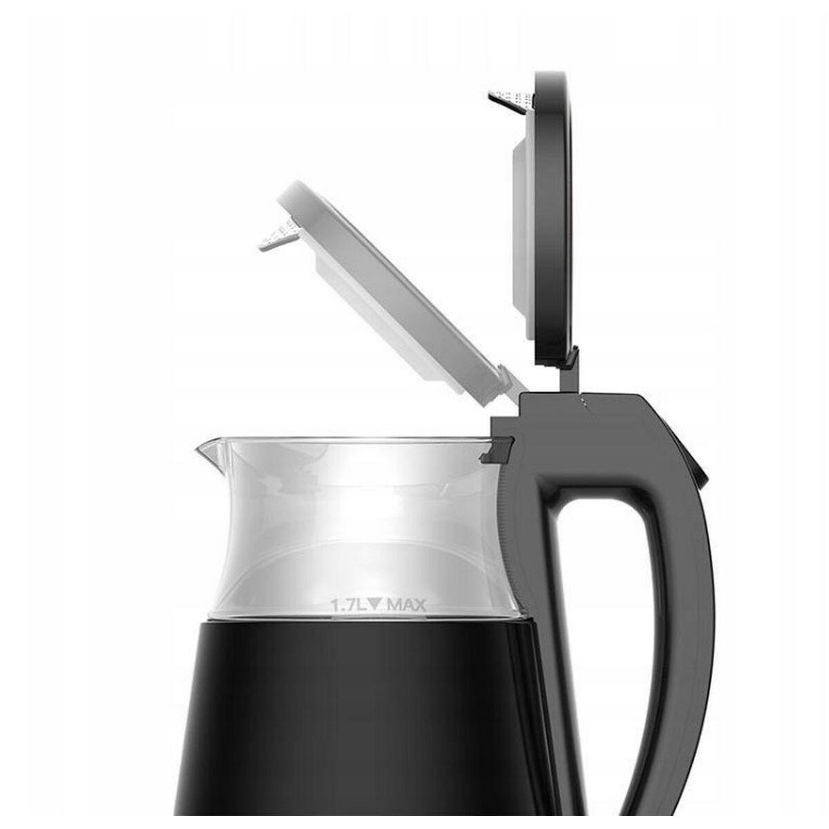 Bollitore Deerma SH90W Nero Trasparente Vetro Acciaio inossidabile 1700 W 1,7 L