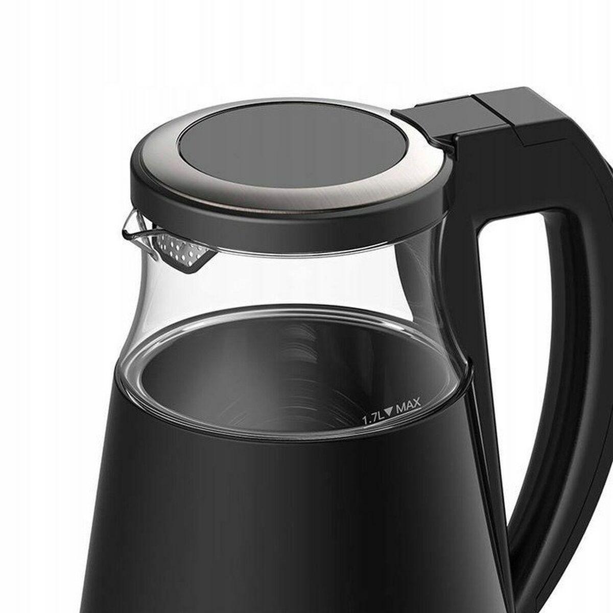 Bollitore Deerma SH90W Nero Trasparente Vetro Acciaio inossidabile 1700 W 1,7 L