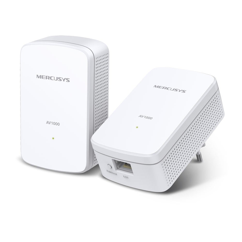 Mercusys MP500 KIT adattatore di rete PowerLine 1000 Mbit/s Collegamento ethernet LAN Bianco 2 pz (Mercusys MP500 KIT AV1000 Gi