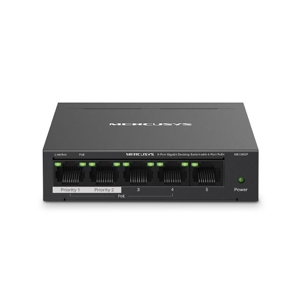 Switch Desktop 5 porte 10/100/1000 PoE - Mercusys MS105GP