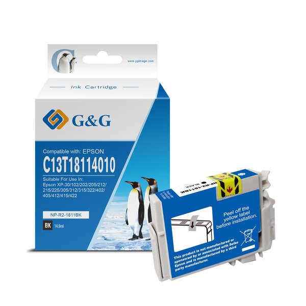 Cartuccia d'inchiostro generica Epson T1811/T1801 (18XL)(C13T18114012/C13T18014012) di alta qualità. Adatto per l'uso nelle s