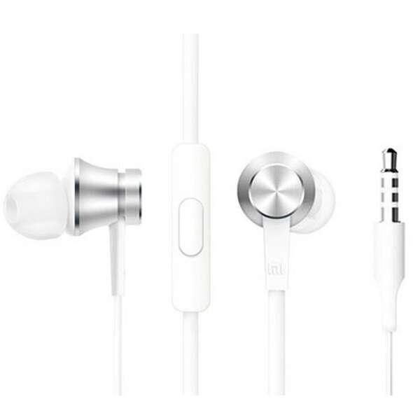 Xiaomi Mi In-Ear Headphones Basic Auricolare Cablato Musica e Chiamate Argento Bianco (Xiaomi Mi Basic In-ear Headphones 3.5mm