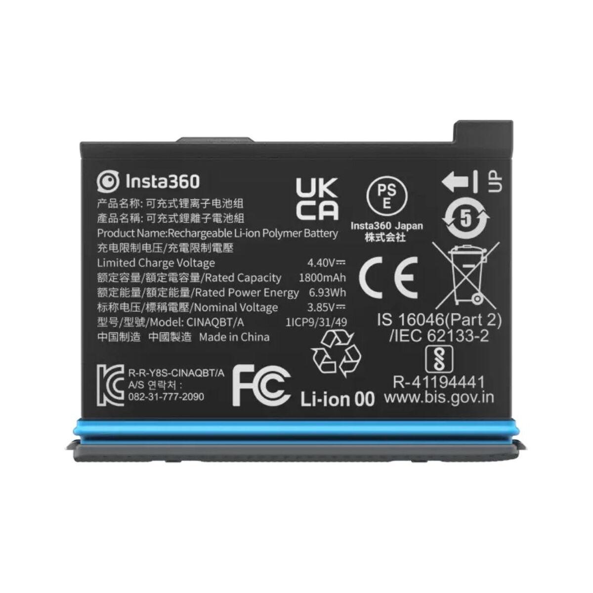 Insta360 CINSAAQ/A carica batterie Batteria per telecamera sportiva (Insta360 X3 Fast Charge Hub)