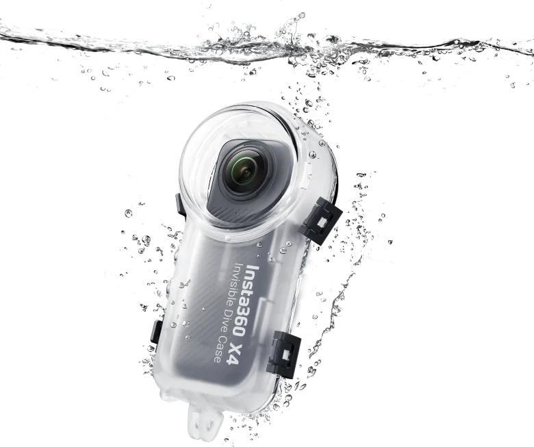 â€¢ Custodia subacquea invisibile per Insta360 X4 â€¢ Completamente invisibile durante le riprese a 360Â° â€¢ Imp