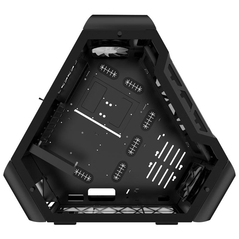 Jonsbo TR03-G BLACK computer case Cubo Nero (Jonsbo TR03 Black tempered glass front panel/Window Triangular Case)