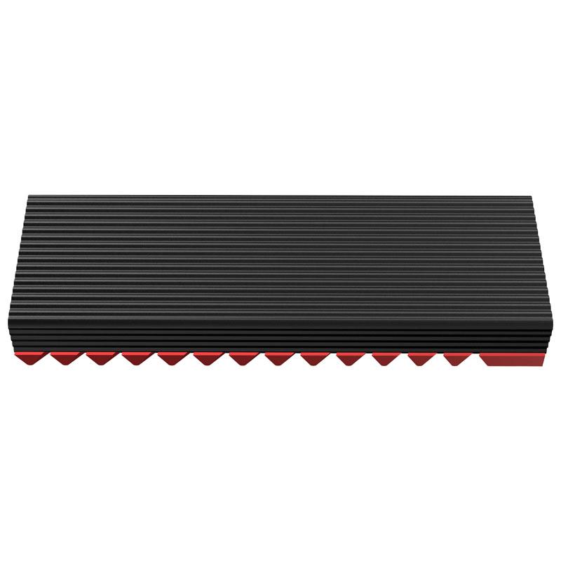 Jonsbo M.2-3 Red Componente di raffreddamento al computer Solid-State Drive Chipper 1 Piece (E) Black-Red (M.2-3 Red)