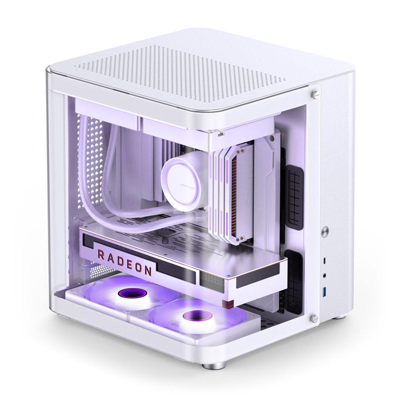Jonsbo TK-1 2.0 Mini Tower Bianco (Jonsbo TK-1 2.0 Micro-ATX Case Tempered Glass - White)