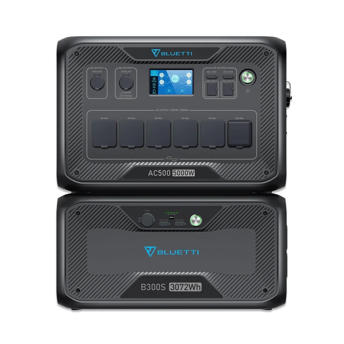 Bluetti AC500 + B300S | Power Station + Batteria di espansione | LiFePO4, BMS