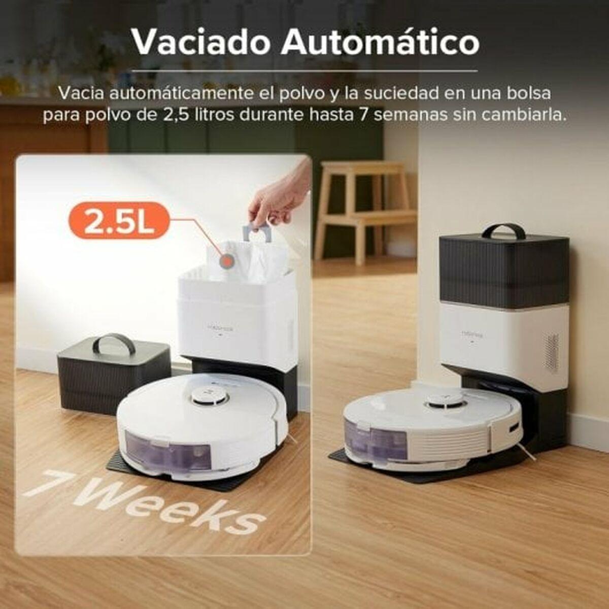 Roborock Q8 MAX aspirapolvere robot con funzione di pulizia bianco