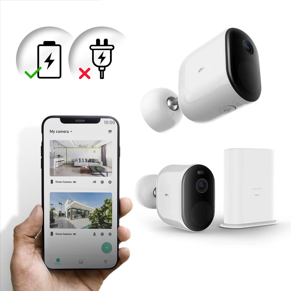 Imilab EC4 | Telecamera IP + Gateway | Telecamera IP da esterno, IP66, 1440p, CMSXJ31A