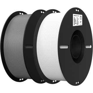 Confezione risparmio filamento PLA Ender cartuccia 3D bianco grigio 2 kg 1,75 mm su 2 bobine