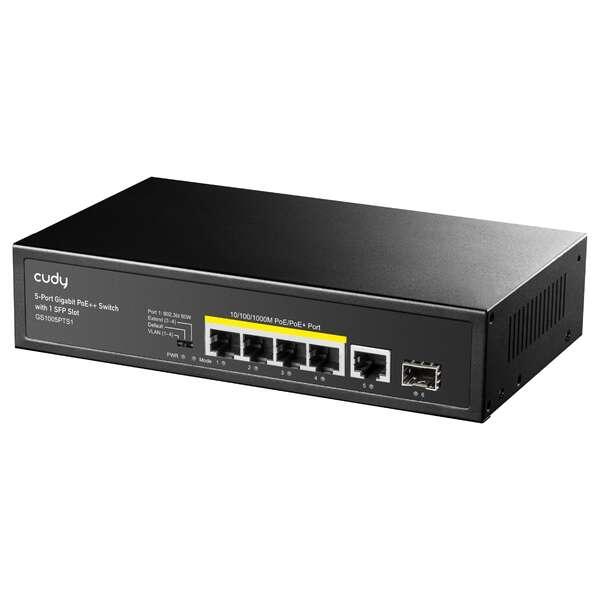Cudy GS1005PTS1 Switch Gigabit PoE a 5 porte con 1 porta SFP