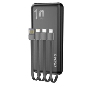 Power bank Dudao K6Pro 10000mAh 10Watt 4xcavi nero