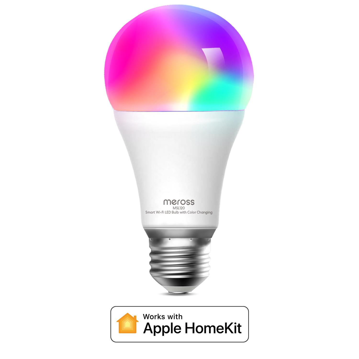 Meross Lampadina Smart Wi-Fi RGB CCT A70 Dimmerab Apple HomeKit