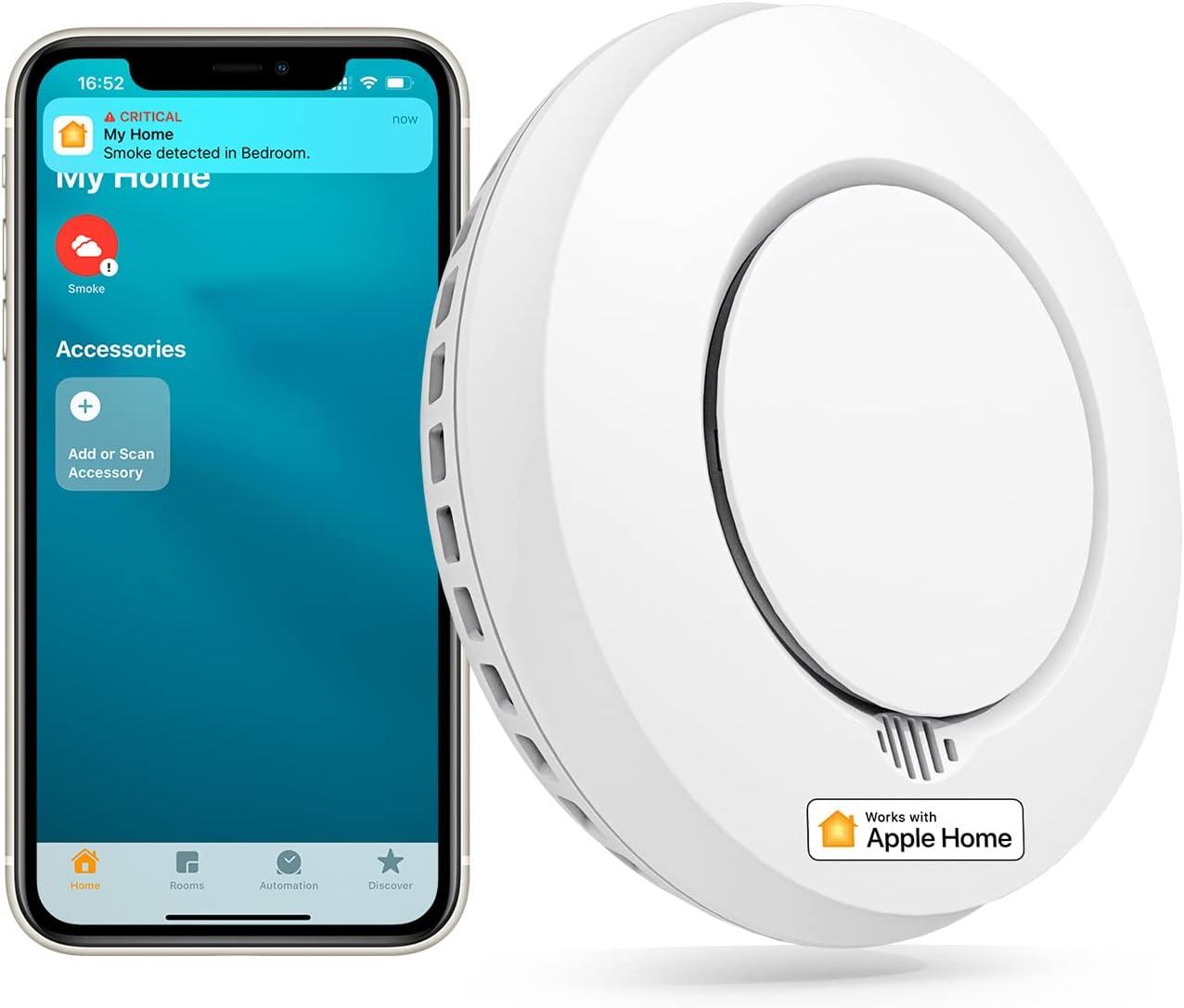 Meross Rilevatore Fumo Smart RF EN 14604 - Apple HomeKit