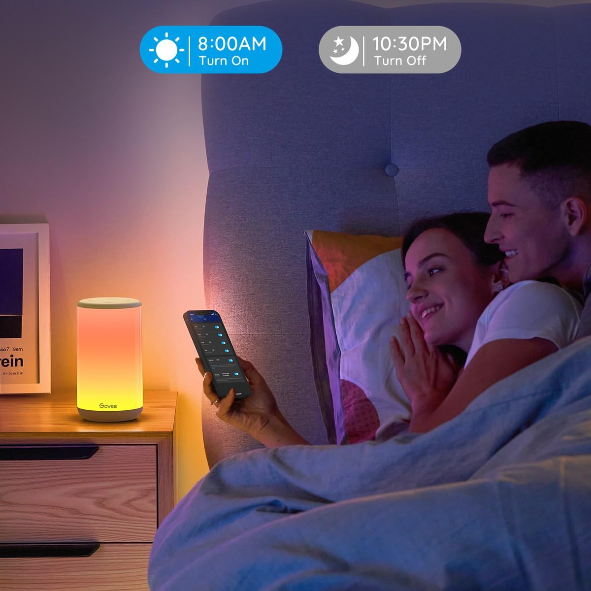 Govee H6052 Aura | Lampada da scrivania a LED | RGBIC, 2200k-6500k, Wi-Fi, Bluetooth