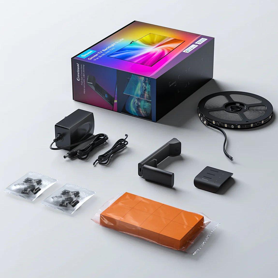 Govee H6099 TV Backlight 3 Lite | Retroilluminazione a LED | per TV 55-65 pollici, RGBICW, Wi-Fi+Bluetooth
