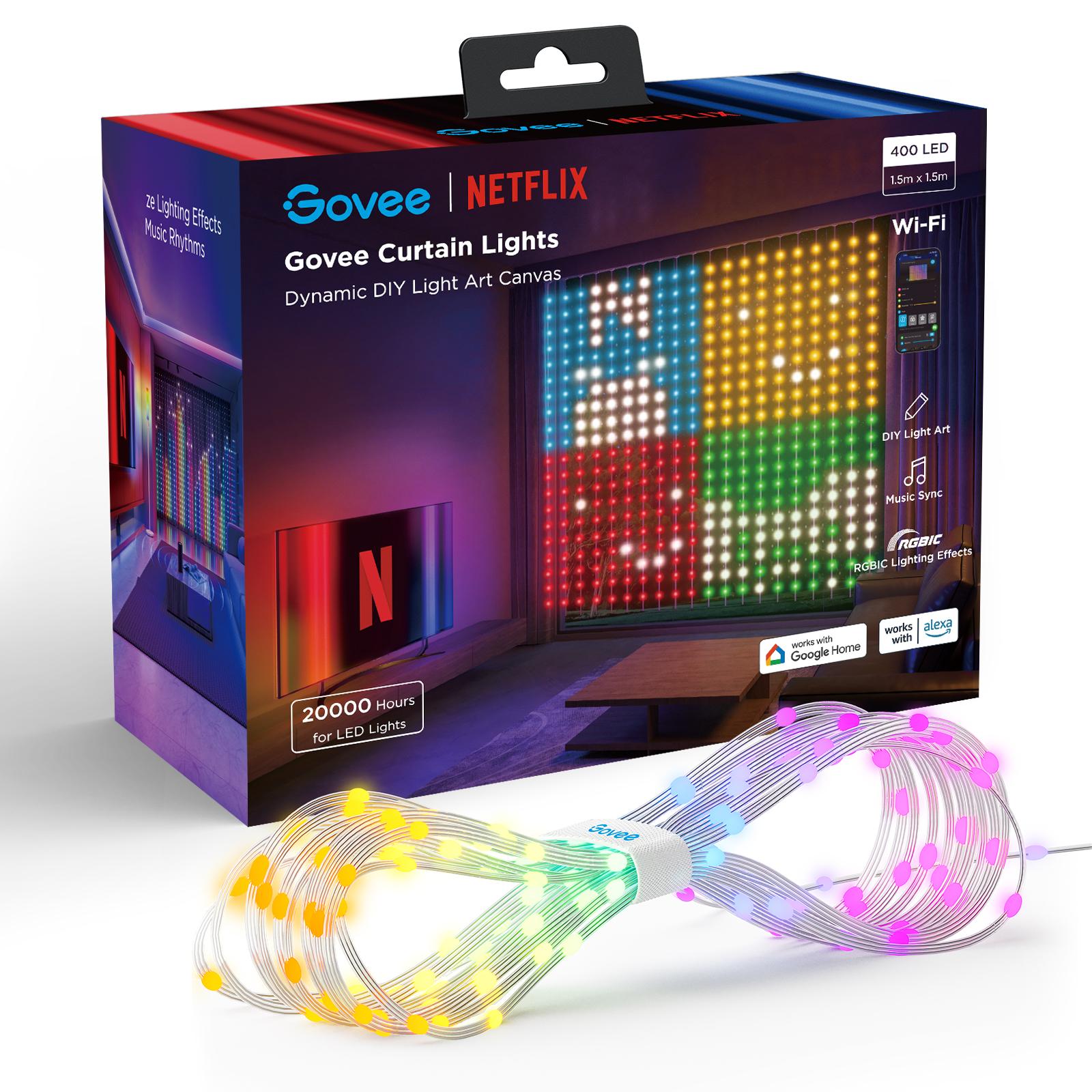 Govee H70BC Curtain Light Netflix Co-branding Version Tenda LED Wi-Fi Bluetooth