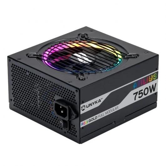 UNYKAch ATX Atilus RGB Black 750W alimentatore per computer 204 pin ATX Nero
