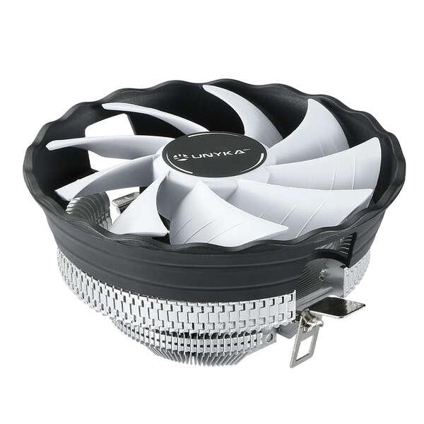 UNYKAch UK532022 sistema di raffreddamento per computer Processore Raffreddatore d'aria 12 cm Trasparente Nero Grigio 1 pz