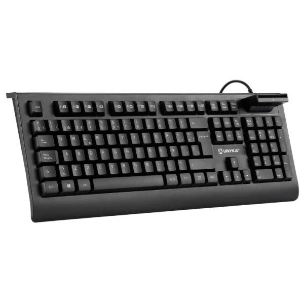 Tastiera USB Unykach KB918 con lettore intelligente di tipo PC/SC 2.0 come DNIe o tessera sanitaria spagnola - Lingua spagnola