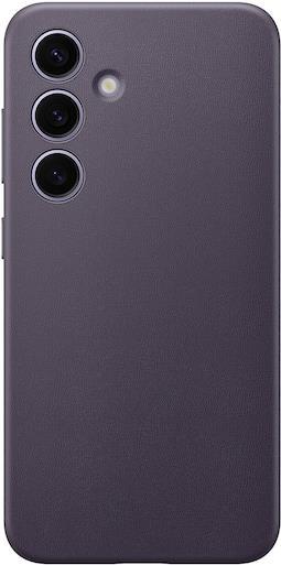 Samsung Galaxy S24 Soft Touch Cover (Eureka-Vegan Leather CaseDark Violet)
