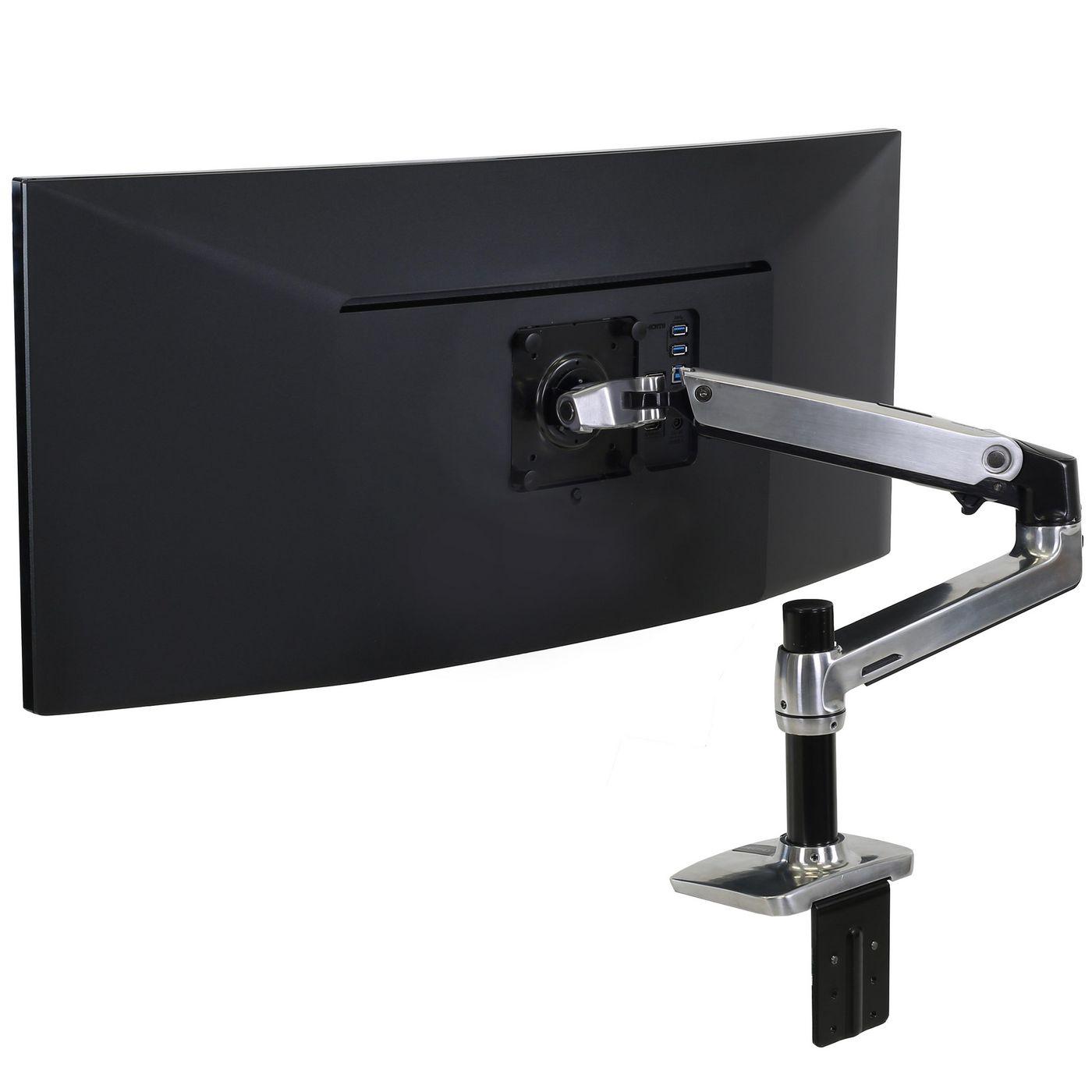 LX Desk Monitor Arm - 1 Monitor - max 34 inch - Polished Aluminum