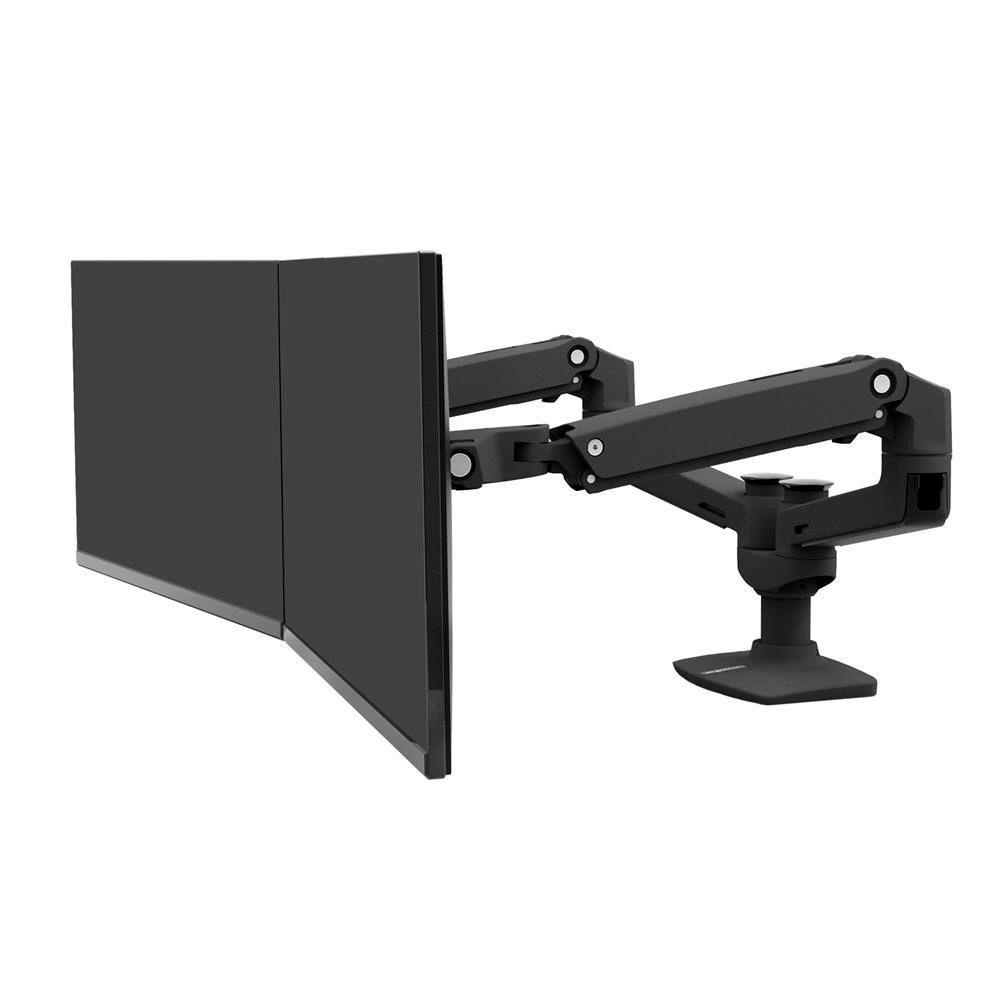 LX Dual Side-by-Side Arm (matte black) - 23 to 27inch.