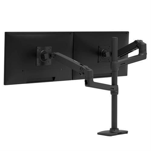 Braccio per doppio monitor Ergotron LX - Supporto da tavolo per monitor con tecnologia CF brevettata per 2 display fino a 1016