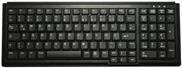 Industry 4.0 Compact Notebook Style Keyboard with NumPad - Corded - QWERTY - Black