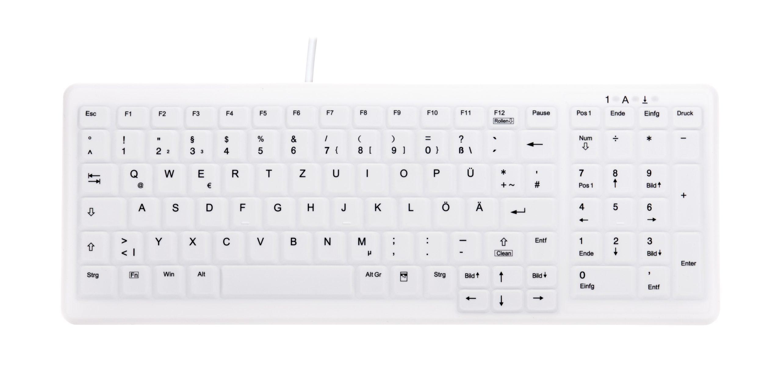 CHERRY AK-C7000 tastiera USB QWERTZ Tedesco Bianco