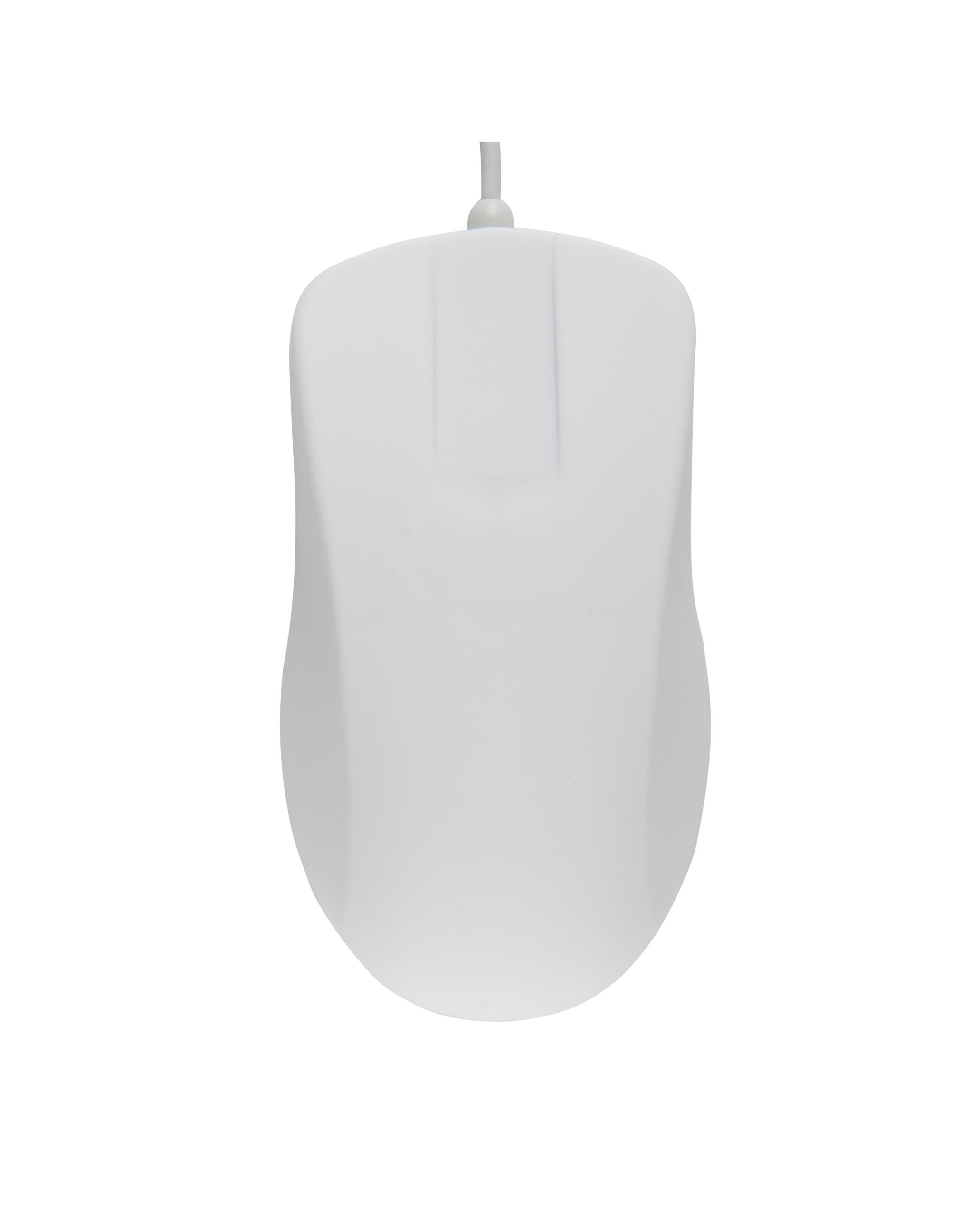 Hygiene Mouse with Scroll Sensor Fully Sealed Watertight - Corded - White