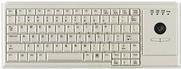 Industry 4.0 Compact Ultraflat Trackball Keyboard - Corded - QWERTY - Light Grey
